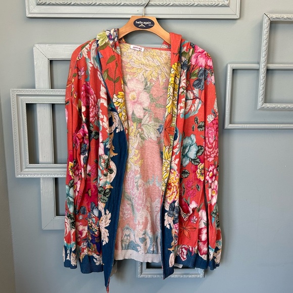 Johnny Was Whistle Floral Boho Cardigan, sz S - Picture 3 of 6
